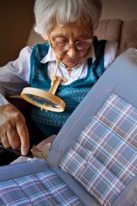 Alva Bobnoff, 84, stitches up another plaid GTI seat 