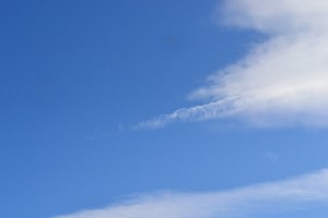 A somewhat unstable line of Altostimulus clouds moves in over the LA area, prompting alerts