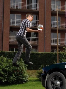 Perhaps the most difficult test to perform was jumping as high as possible while holding a goldfish bowl. Any spillage is grounds for arrest