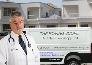 Dr. Darvis Livardi stands in front of his Ram colonoscopy van