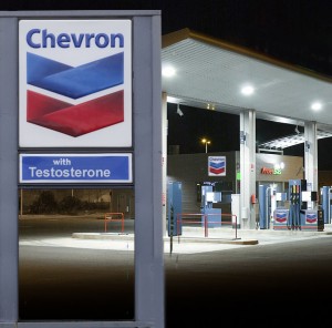 Chevron calls its new gasoline with testosterone Hi-Test