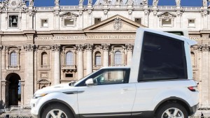Snopes labeled this a "Picmonkeyed Popemobile"