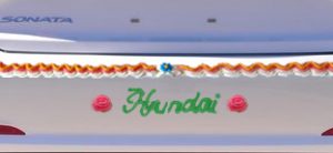 Hyundai's new birthday cake inspired writing graces a new Sonata