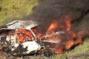 Prototype Samsung Galaxy SUV goes up in flames 