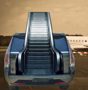 The Cadillac Escalator was purchased primarily by aircraft operators and resident gutter cleaners, says GM