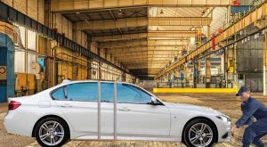 After sliding panel extends the car's length, it is now a 7-Series