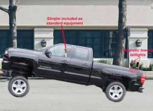 The Chevrolet Silverado Repo Edition features a 20" front end lift, magnetic tow lights, SlimJim and more