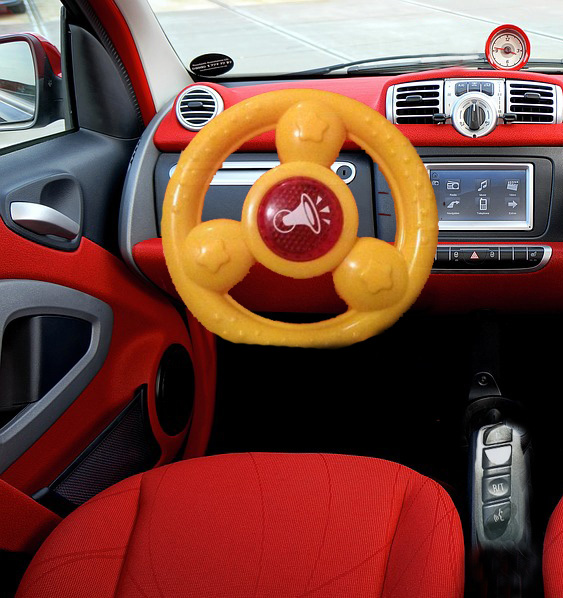 toy car dashboard steering wheel